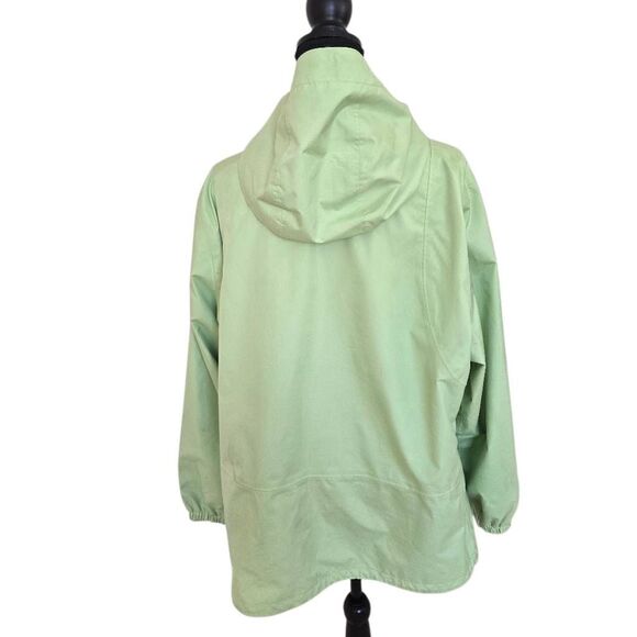 Eddie Bauer Womens WeatherEdge Hooded Rain Jacket Light Green 2XL - Picture 3 of 12